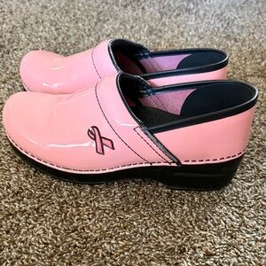 Breast cancer awareness Dansko clogs size 39